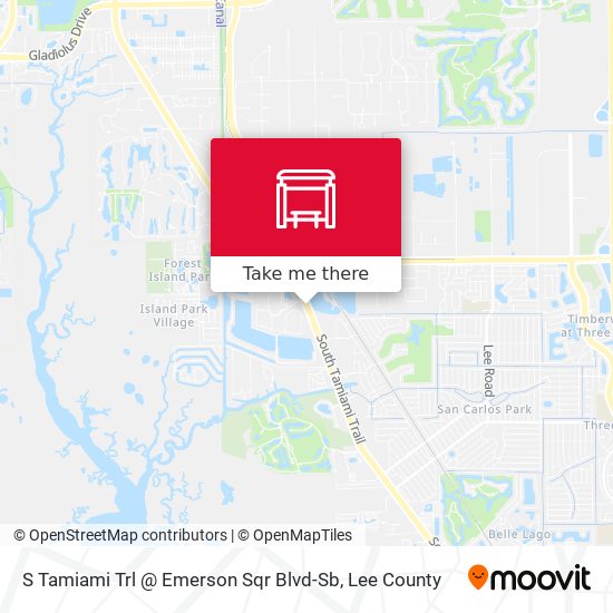S Tamiami Trl @ Emerson Sqr Blvd-Sb map