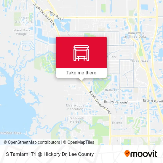 Mapa de S Tamiami Trl @ Hickory Dr