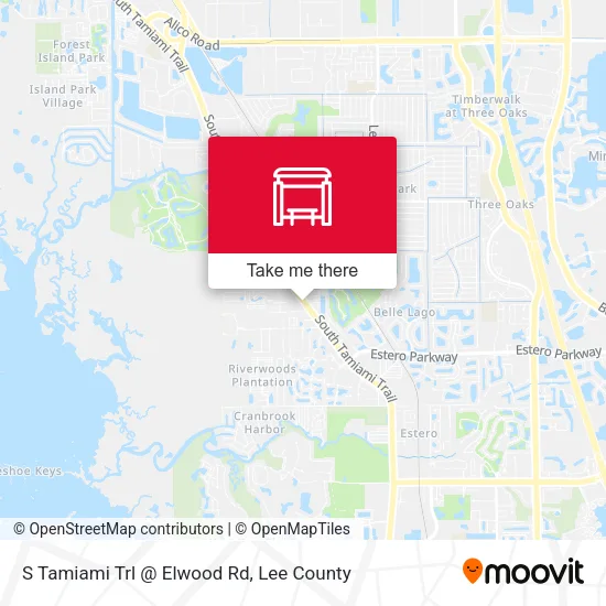 Mapa de S Tamiami Trl @ Elwood Rd