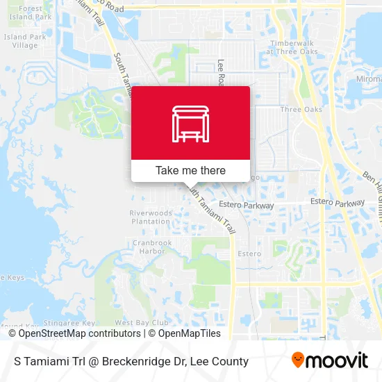 Mapa de S Tamiami Trl @ Breckenridge Dr