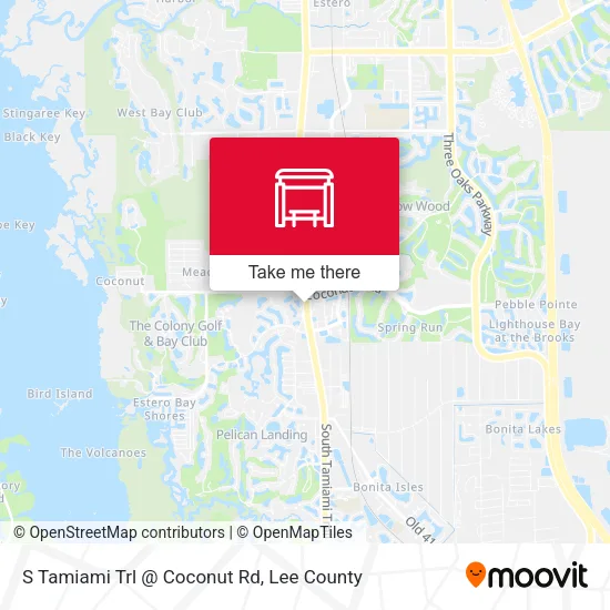 Mapa de S Tamiami Trl @ Coconut Rd