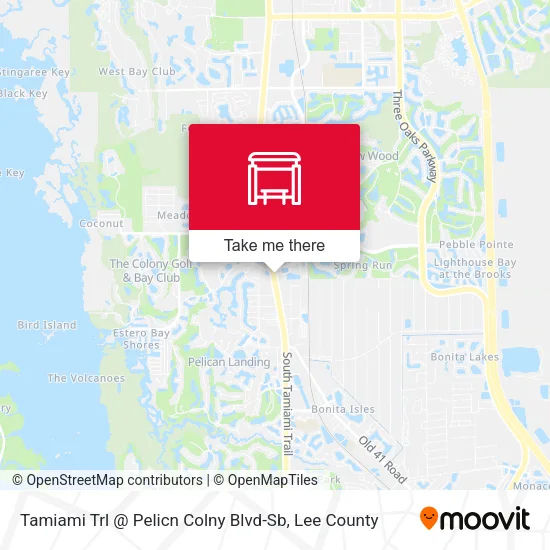 Mapa de Tamiami Trl @ Pelicn Colny Blvd-Sb