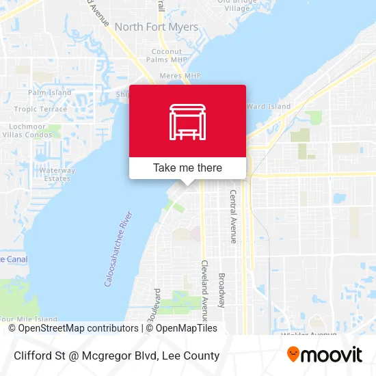 Mapa de Clifford St @ Mcgregor Blvd