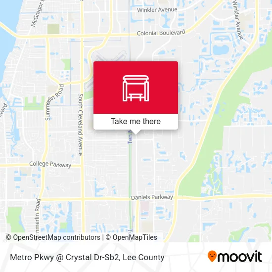 Mapa de Metro Pkwy @ Crystal Dr-Sb2