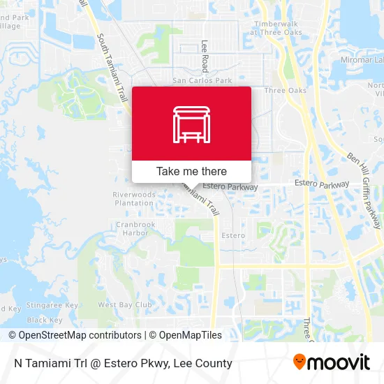 Mapa de N Tamiami Trl @ Estero Pkwy