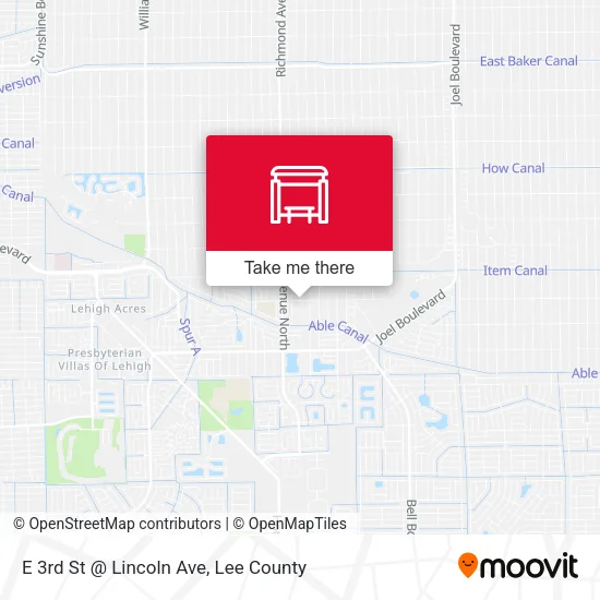 Mapa de E 3rd St @ Lincoln Ave