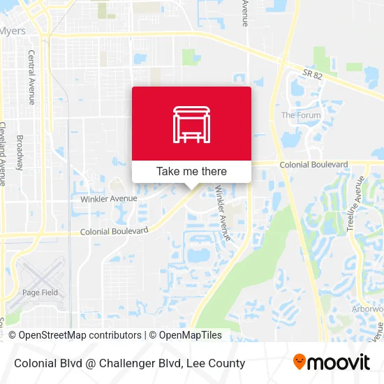Colonial Blvd @ Challenger Blvd map