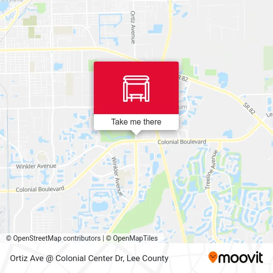 Mapa de Ortiz Ave @ Colonial Center Dr