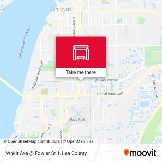 Mapa de Wnklr Ave @ Fowler St 1