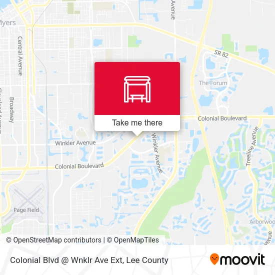 Mapa de Colonial Blvd @ Wnklr Ave Ext