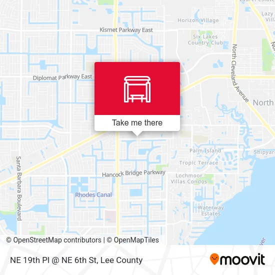 Mapa de NE 19th Pl @ NE 6th St