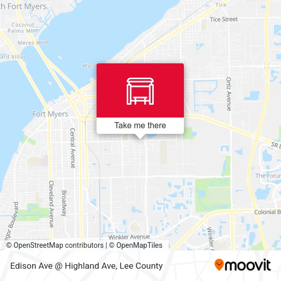 Mapa de Edison Ave @ Highland Ave