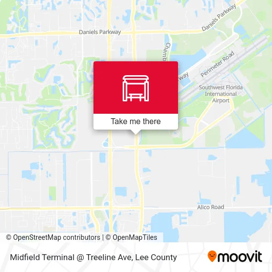 Midfield Terminal @ Treeline Ave map