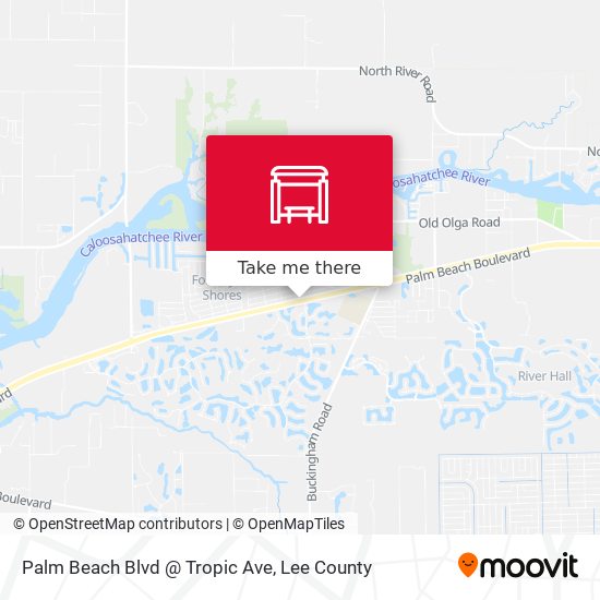 Mapa de Palm Beach Blvd @ Tropic Ave
