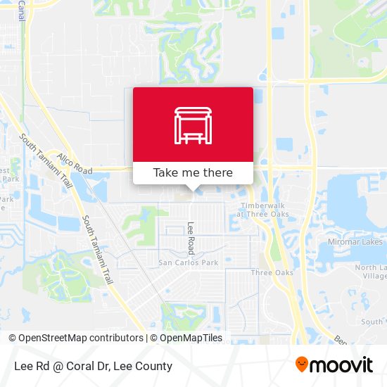 Lee Rd @ Coral Dr map