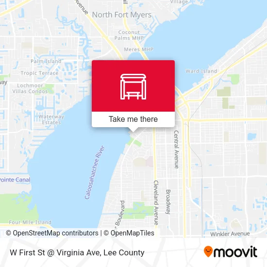 W First St @ Virginia Ave map