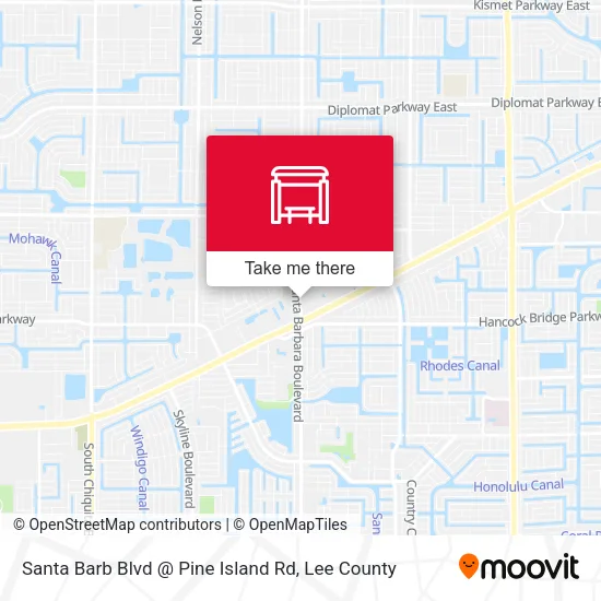 Mapa de Santa Barb Blvd @ Pine Island Rd
