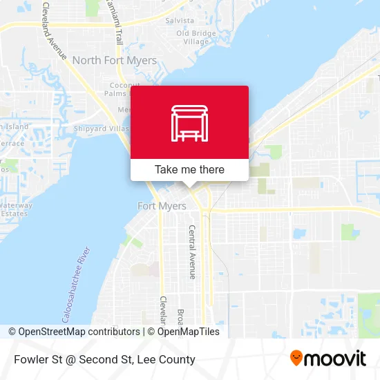 Mapa de Fowler St @ Second St