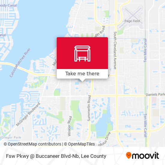 Fsw Pkwy @ Buccaneer Blvd-Nb map