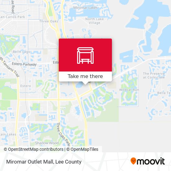 Mapa de Miromar Outlet Mall
