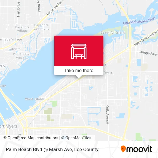Mapa de Palm Beach Blvd @ Marsh Ave