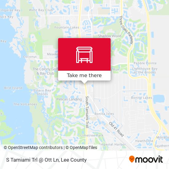 S Tamiami Trl @ Ott Ln map
