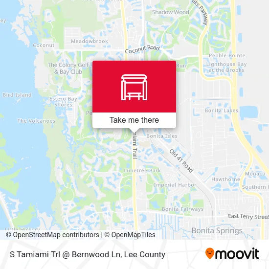 Mapa de S Tamiami Trl @ Bernwood Ln