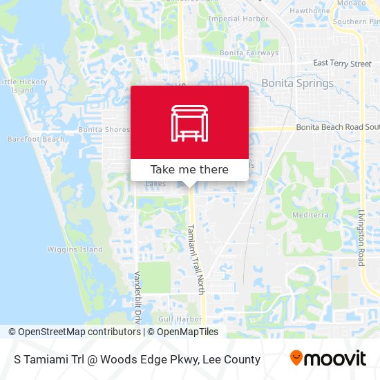 S Tamiami Trl @ Woods Edge Pkwy map