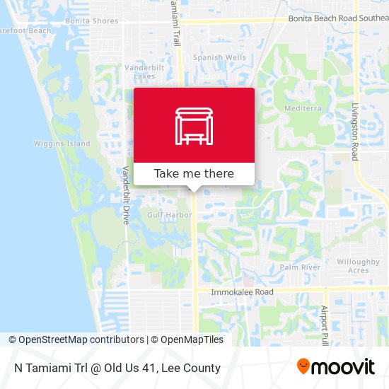 N Tamiami Trl @ Old Us 41 map
