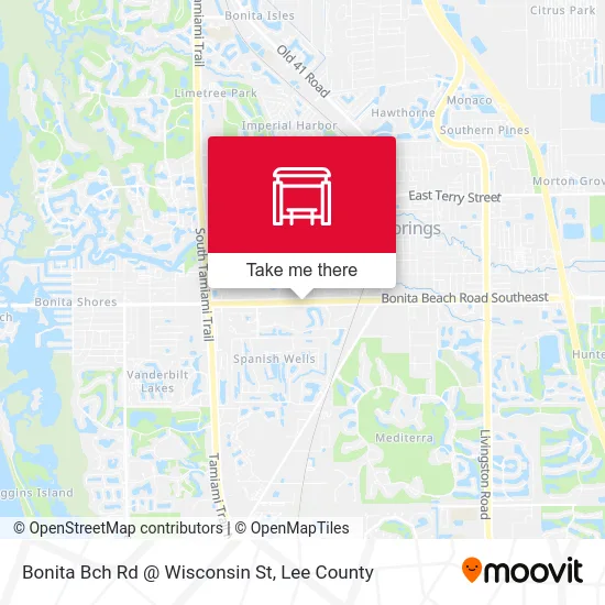 Bonita Bch Rd @ Wisconsin St map