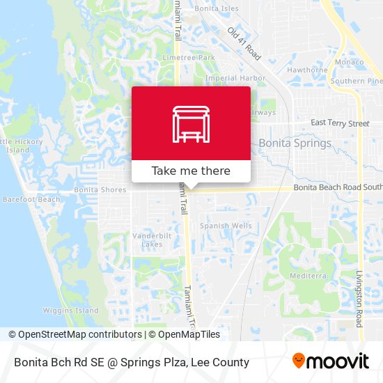 Mapa de Bonita Bch Rd SE @ Springs Plza