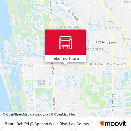 Mapa de Bonta Bch Rd @ Spansh Wells Blvd