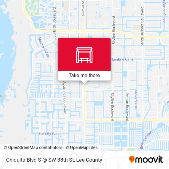 Mapa de Chiquita Blvd S @ SW 38th St