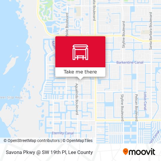 Savona Pkwy @ SW 19th Pl map
