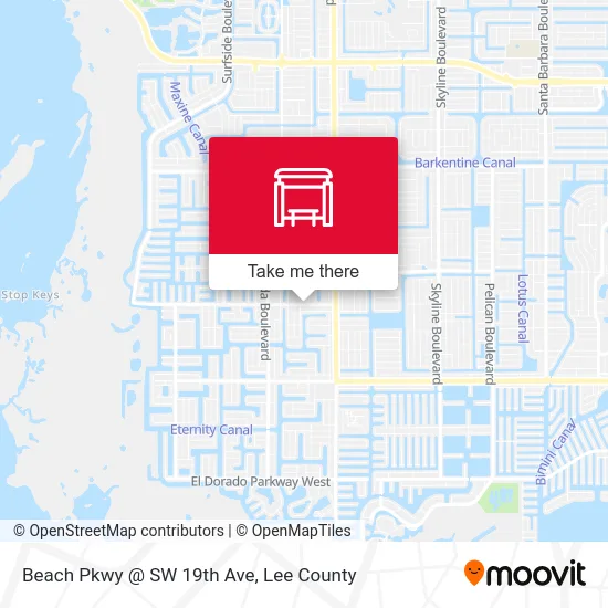 Beach Pkwy @ SW 19th Ave map