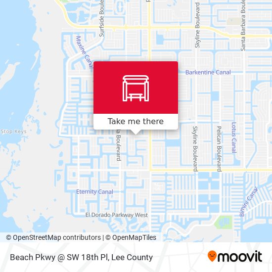 Beach Pkwy @ SW 18th Pl map
