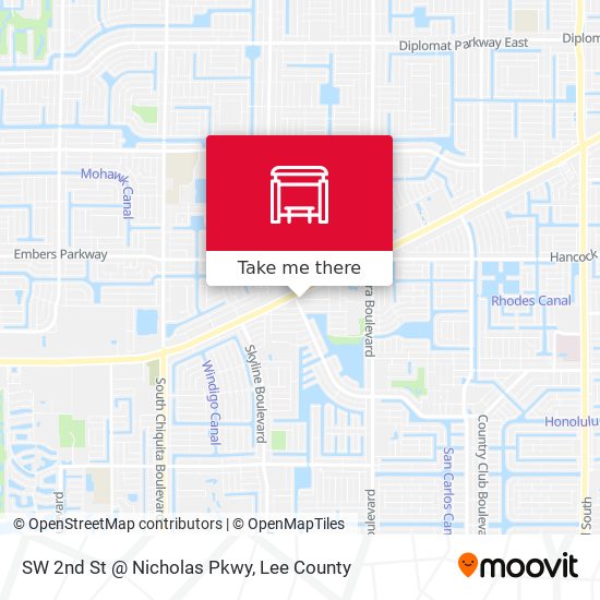 Mapa de SW 2nd St @ Nicholas Pkwy