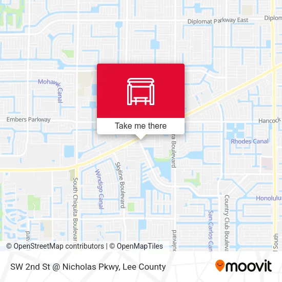 SW 2nd St @ Nicholas Pkwy map