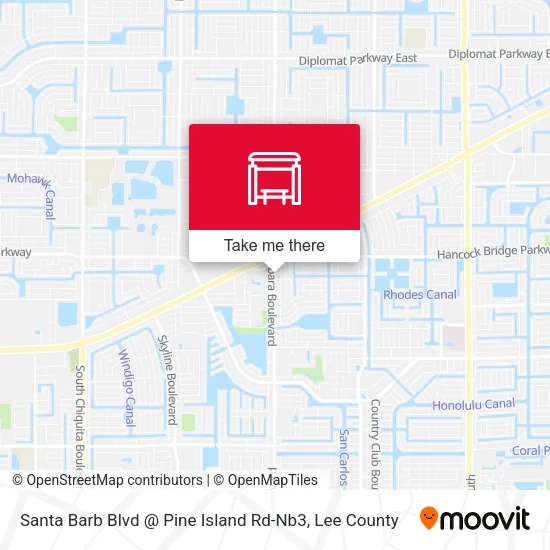Santa Barb Blvd @ Pine Island Rd-Nb3 map