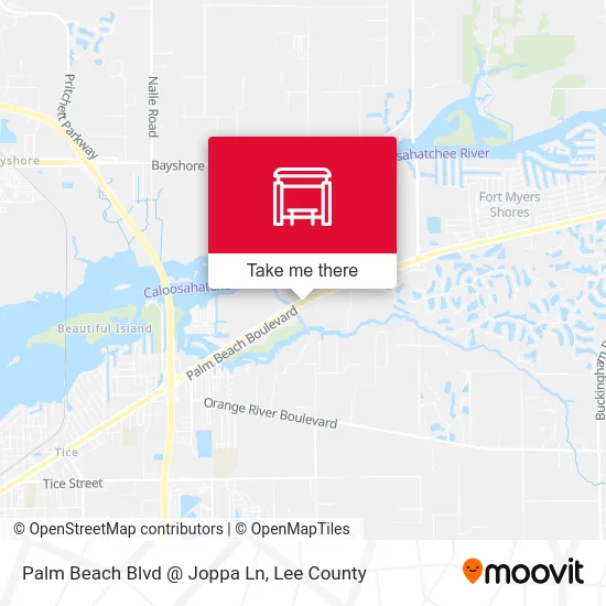 Palm Beach Blvd @ Joppa Ln map