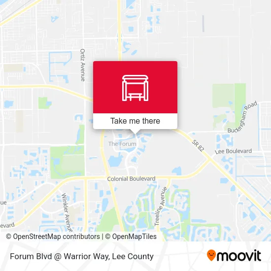 Forum Blvd @ Warrior Way map