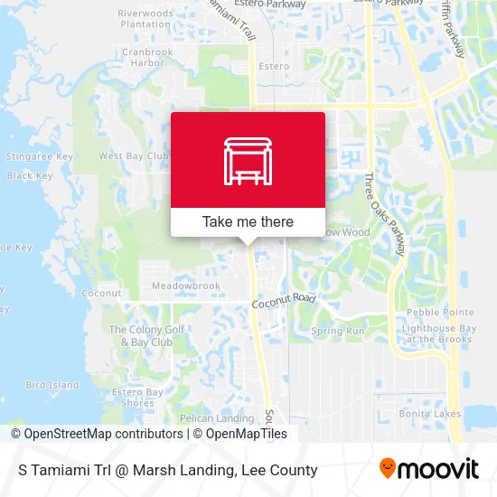 S Tamiami Trl @ Marsh Landing map