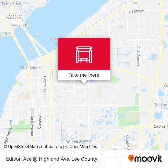 Edison Ave @ Highland Ave map