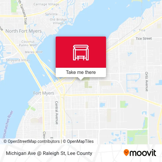 Mapa de Michigan Ave @ Raleigh St