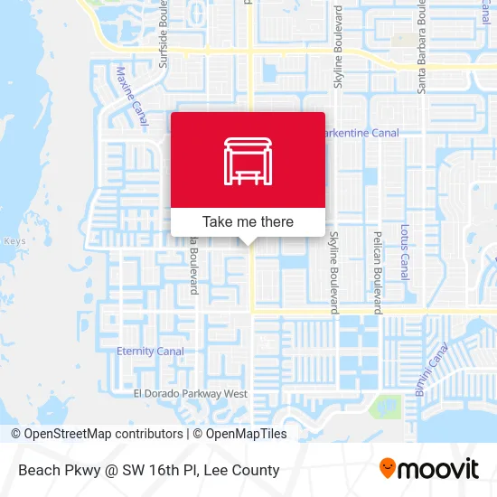 Beach Pkwy @ SW 16th Pl map