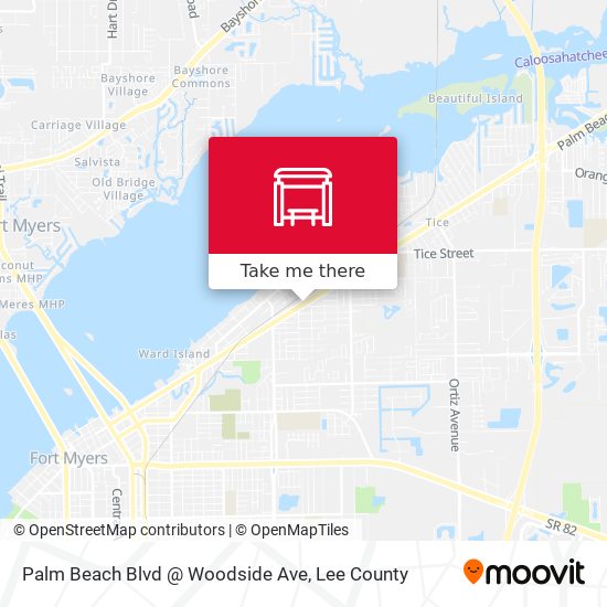 Mapa de Palm Beach Blvd @ Woodside Ave