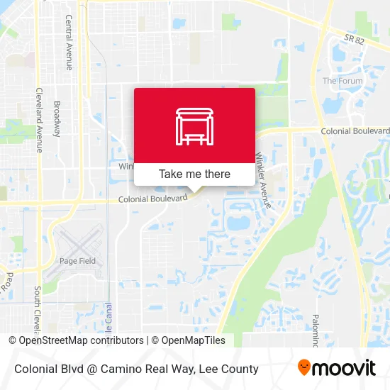 Mapa de Colonial Blvd @ Camino Real Way