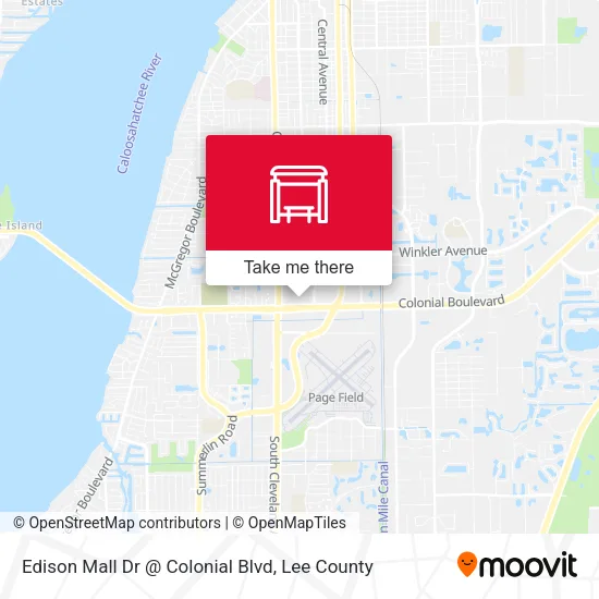 Mapa de Edison Mall Dr @ Colonial Blvd