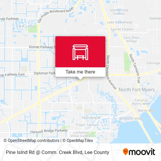 Pine Islnd Rd @ Comm. Creek Blvd map