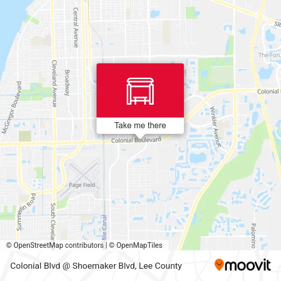 Mapa de Colonial Blvd @ Shoemaker Blvd